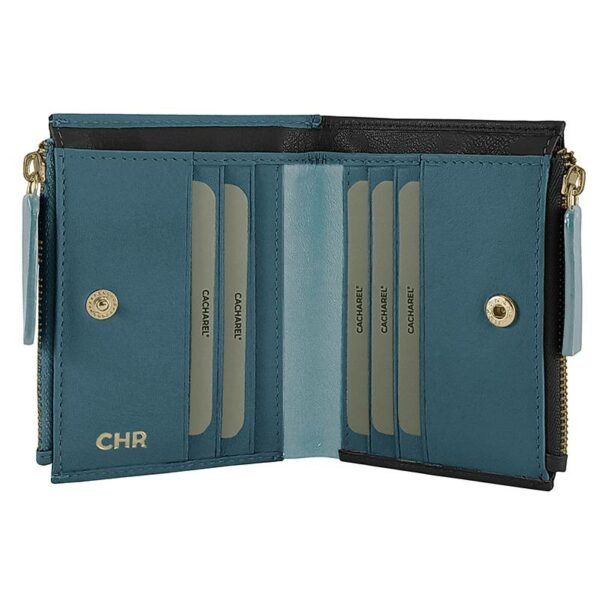 Billetero CACHAREL · Billetero mini con monedero · En Piel · Combinado colores
