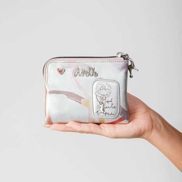 Monedero ANEKKE · Monedero pequeño flexible · RFDI · Triple Compartimento · Coleccion Alma