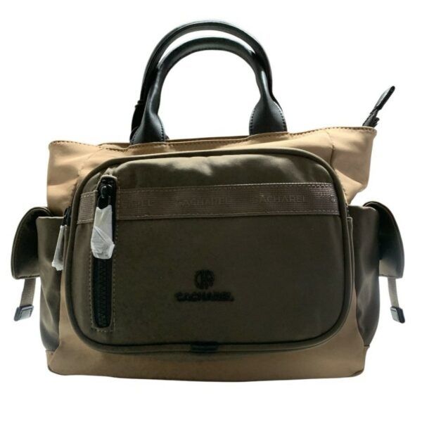 Bolso Shopper grande CACHAREL · Con dos asas y asa bandolera · Multibolsillos - MARRÓN
