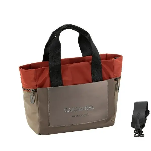 Bolso Shopper Nylon CACHAREL · Con dos asas y asa bandolera