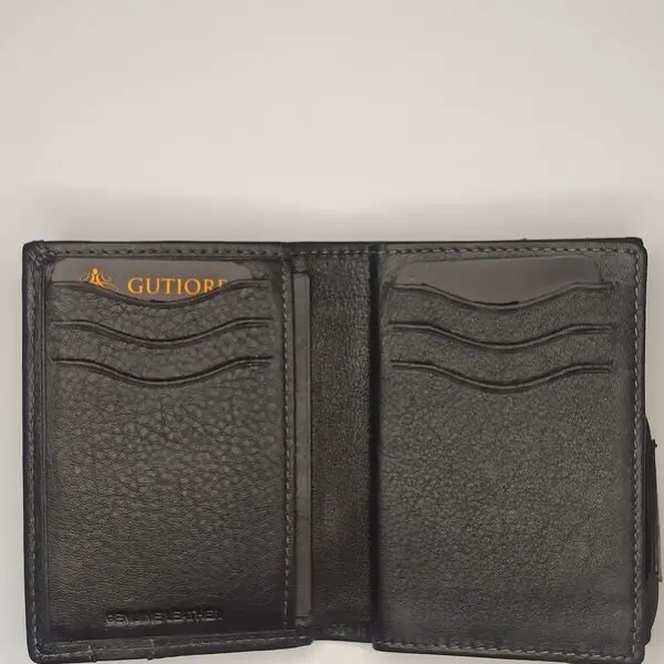 Cartera GUTIORE · Billetero sin Monedero · En Piel · RFID · Formato vertical · Con elástico