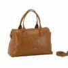 Bolso bandolera CACHAREL · Con dos asas de mano · Tipo Tote · Color Negro y Cuero