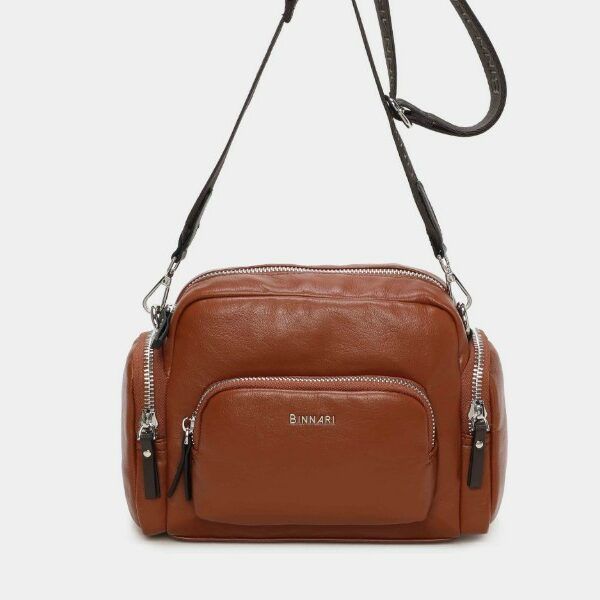 Bolso bandolera BINNARI · Multi bolsillos · Coleccion Rosie - CUERO