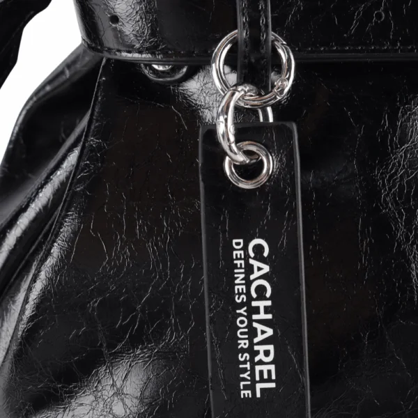 Bolso bandolera CACHAREL · Con dos asas de mano · Color Negro