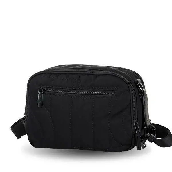 Bolso DEVOTA & LOMBA · Bandolera mediana · Doble compartimento · Color Negro y Marrón