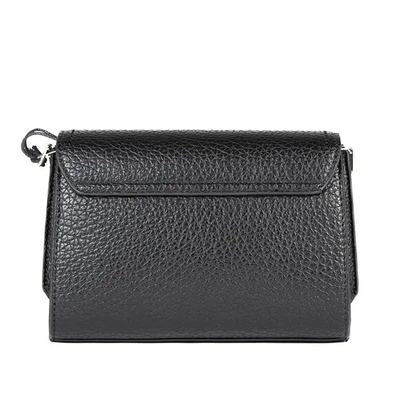 Bolso bandolera CACHAREL · Pequeño con solapa · Color Negro