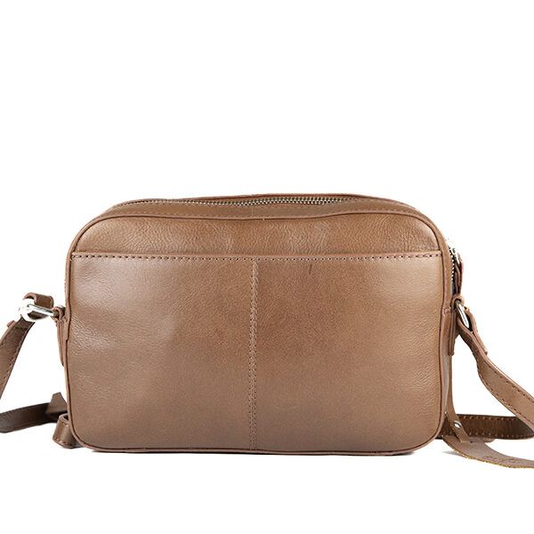 Bolso ANTONI · Bandolera mediana · Piel Bovino · Color Negro y Marrón