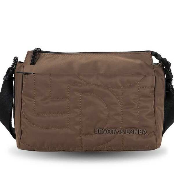 Bolso DEVOTA & LOMBA · Bandolera mediana · Color Negro y Marrón
