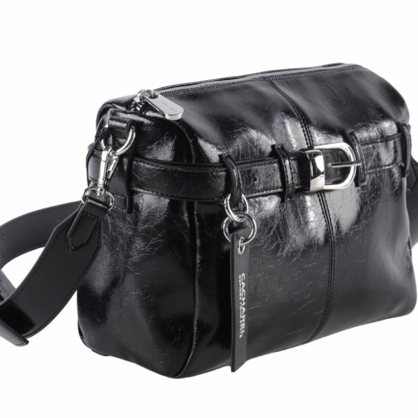 Bolso bandolera CACHAREL · Con dos asas de mano · Color Negro