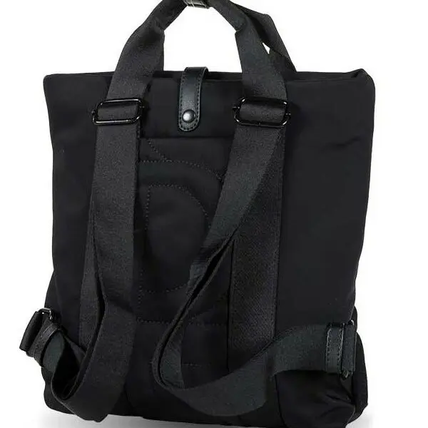 Mochila DEVOTA & LOMBA · Mochila cuadrada · Material Nylon · Color Negro y Marrón