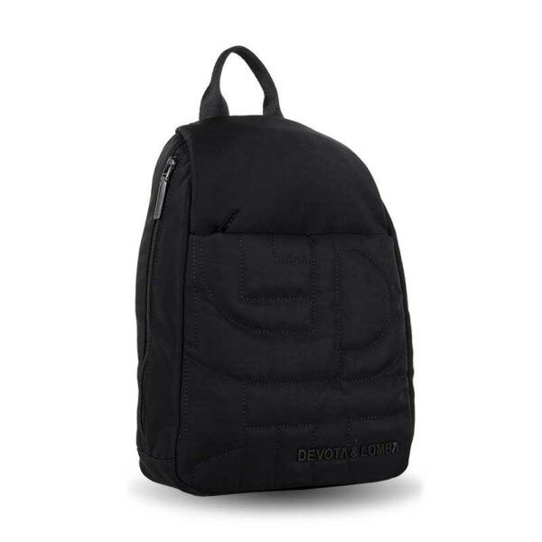 Mochila DEVOTA & LOMBA · Mochila Antirrobo · Material Nylon · Color Negro y Marrón