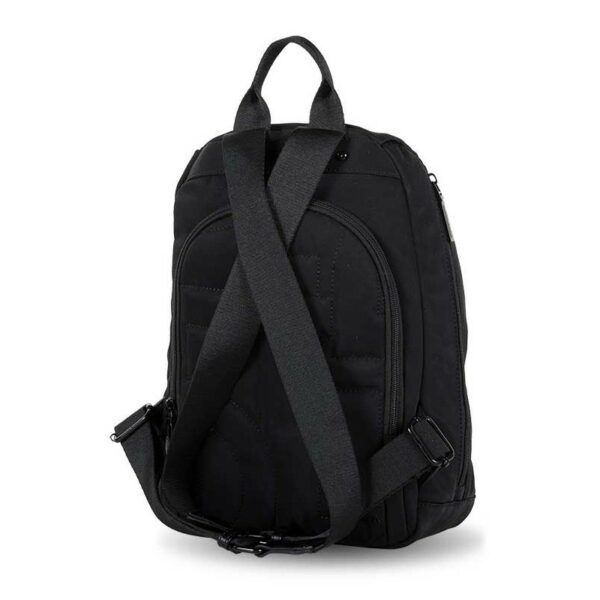 Mochila DEVOTA & LOMBA · Mochila Antirrobo · Material Nylon · Color Negro y Marrón