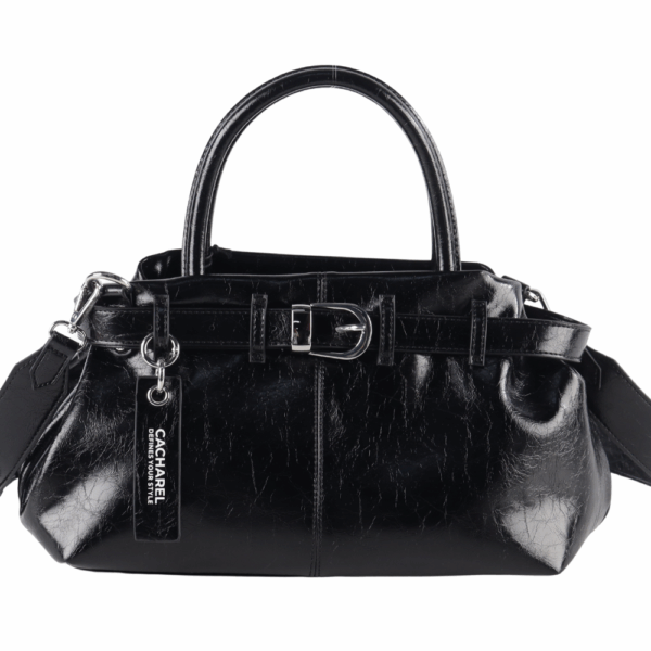 Bolso bandolera CACHAREL · Con dos asas de mano · Color Negro
