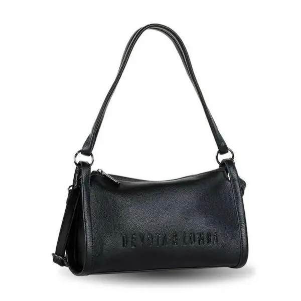 Bolso DEVOTA & LOMBA · Bandolera mediana · Color Negro y Marrón