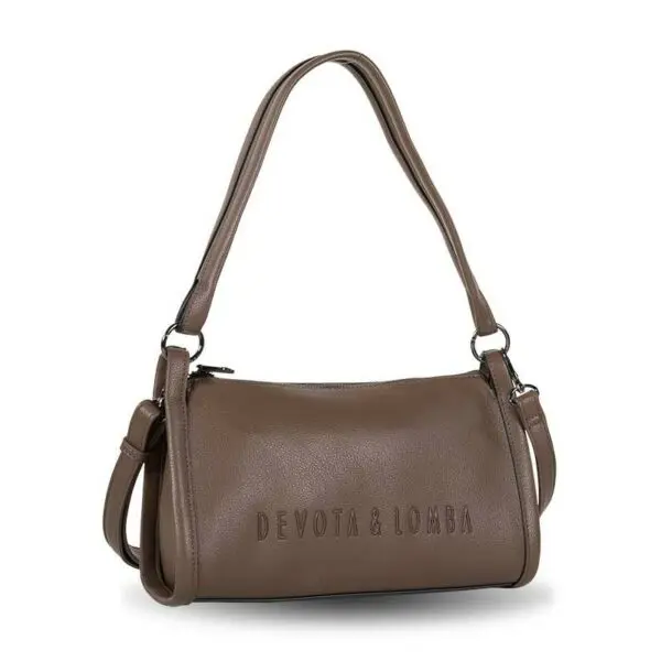 Bolso DEVOTA & LOMBA · Bandolera mediana · Color Negro y Marrón