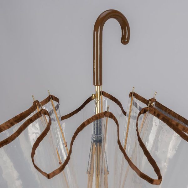 Paraguas CACHAREL · Largo Automático · Transparente · Largo 86cm