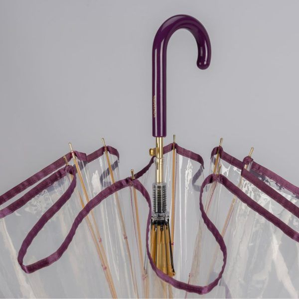 Paraguas CACHAREL · Largo Automático · Transparente · Largo 86cm