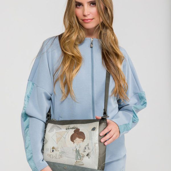 Bandolera mediana con tres compartimentos ANEKKE · Coleccion Sophia