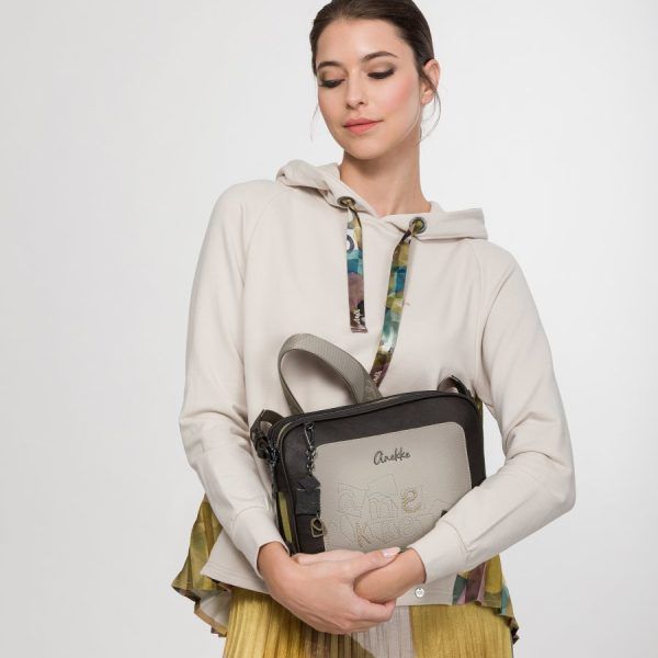 Bandolera mediana ANEKKE · Tres compartimentos · Colección Bloom