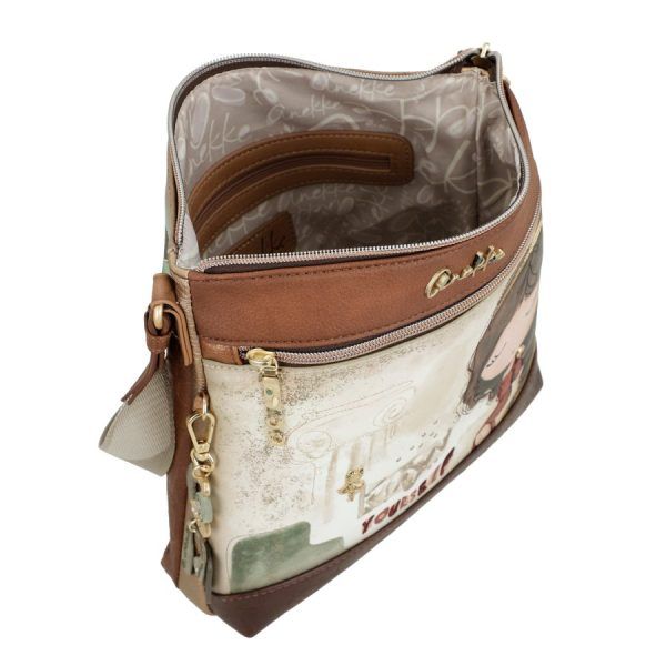 Bandolera mediana con bolsillo frontal ANEKKE · Coleccion Muse
