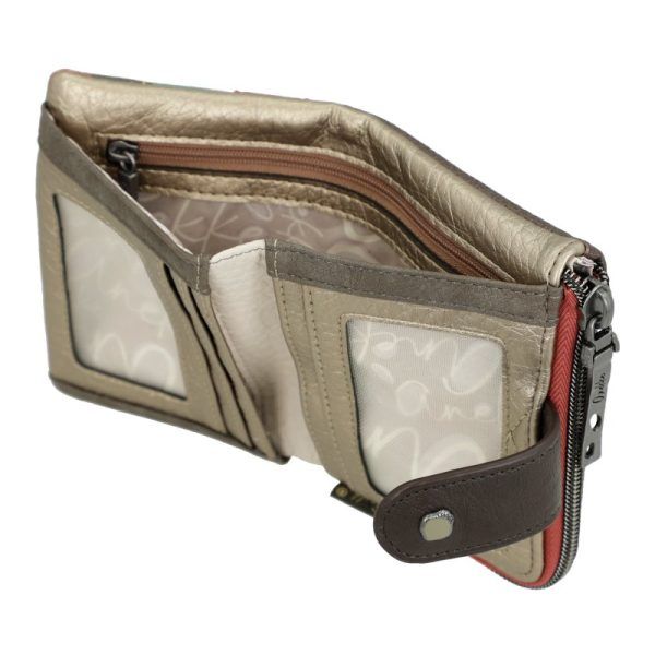 Monedero billetero flexible pequeño ANEKKE · RFID · Coleccion Muse
