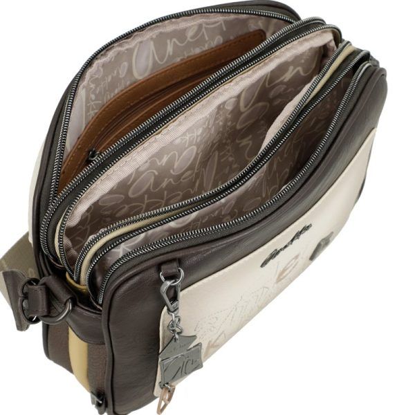 Bandolera mediana ANEKKE · Tres compartimentos · Colección Bloom