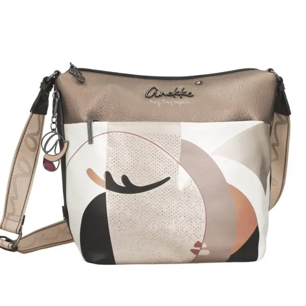 Bandolera grande con bolsillo frontal ANEKKE · Coleccion Eikon