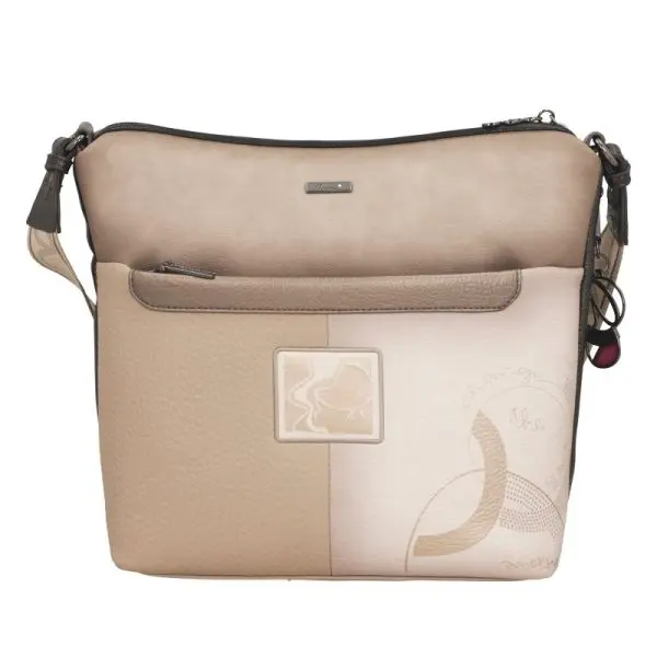 Bandolera grande con bolsillo frontal ANEKKE · Coleccion Eikon