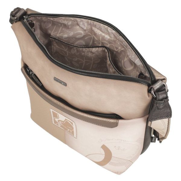 Bandolera grande con bolsillo frontal ANEKKE · Coleccion Eikon