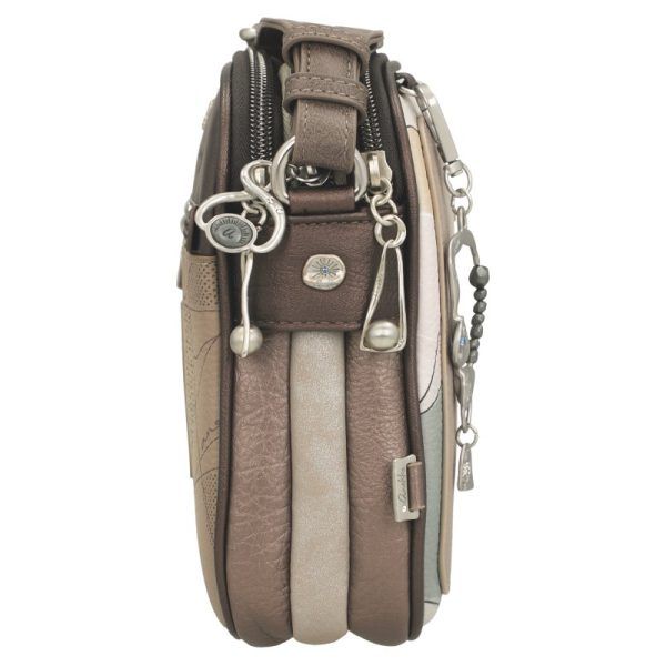 Bandolera mediana ANEKKE · Tres compartimentos · Colección Auralis