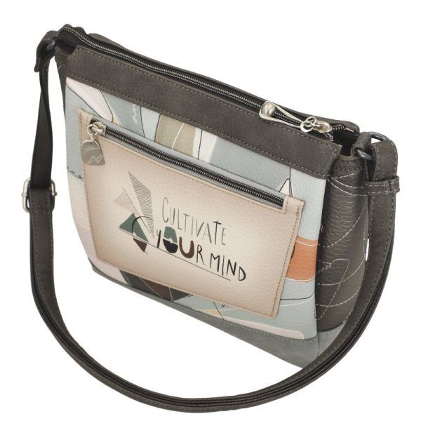 Bandolera mediana con tres compartimentos ANEKKE · Coleccion Sophia