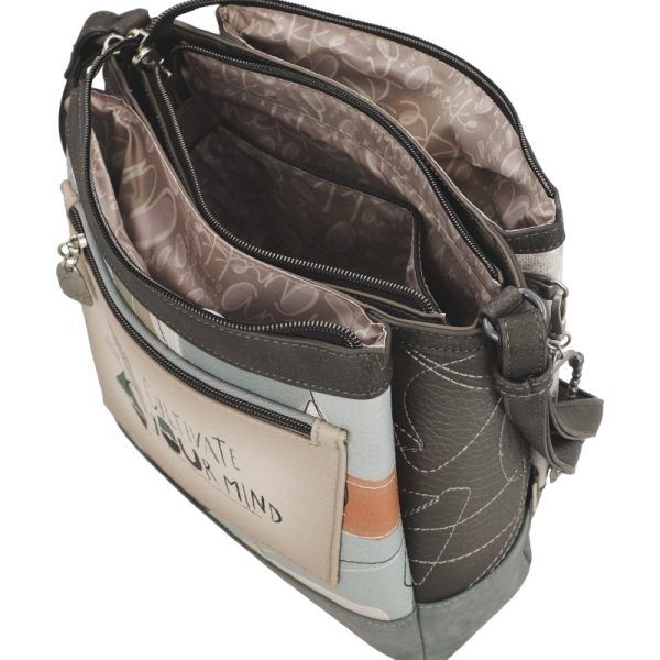 Bandolera mediana con tres compartimentos ANEKKE · Coleccion Sophia