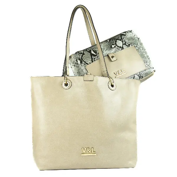Bolso VICTORIO & LUCCHINO · Grande tipo Tote ·  Reversible · Coleccion Niva