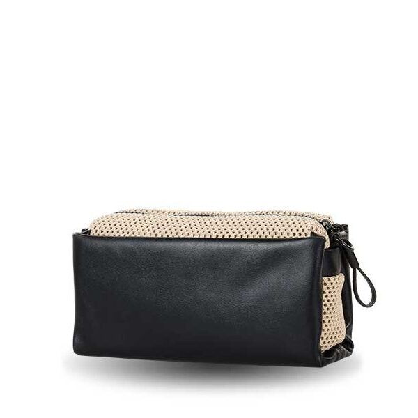 Bolso DEVOTA & LOMBA · Bandolera pequeña · Color Negro y Taupe
