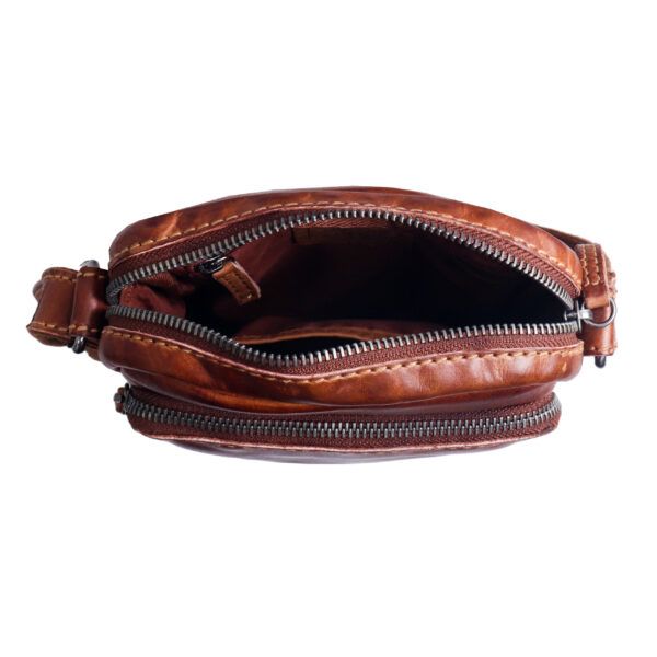 Bolso STAMP · Bandolera Mediana · Piel Lavada · Coleccion Tichi