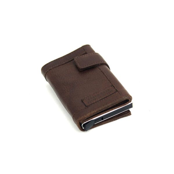 Cartera STAMP · Billetero con Monedero · En Piel Lavada vacuno · Tarjetero metálico · Coleccion Arco