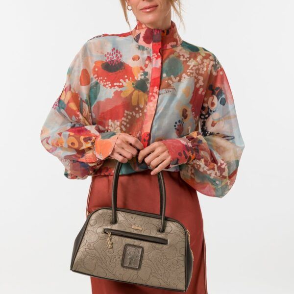 Bolso bandolera ANEKKE · Tipo bowling · Tamaño mediano · Coleccion Blossom