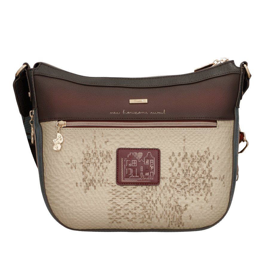 Bandolera grande con bolsillo frontal ANEKKE · Coleccion Tulip