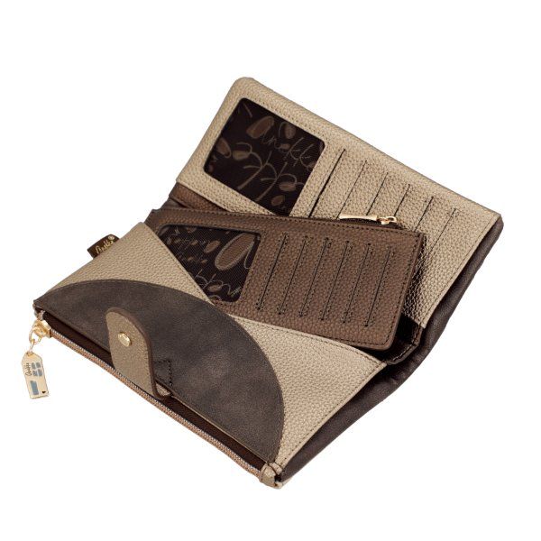 Billetero monedero grande flexible ANEKKE · Proteccion RFID · Coleccion Tulip