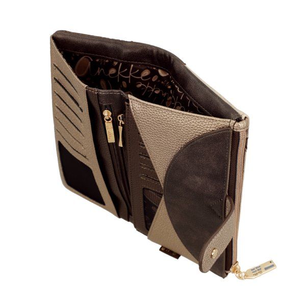 Billetero monedero grande flexible ANEKKE · Proteccion RFID · Coleccion Tulip