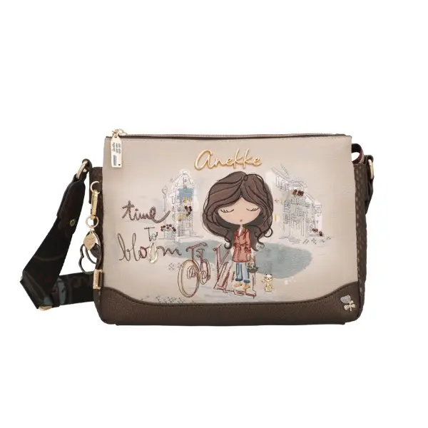 Bandolera con triple compartimento ANEKKE · Coleccion Tulip