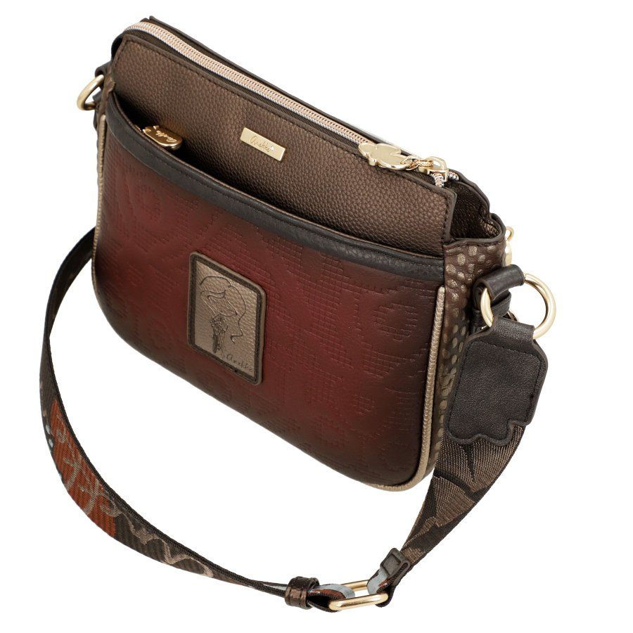 Bandolera mediana ANEKKE · Tres compartimentos · Colección Blossom