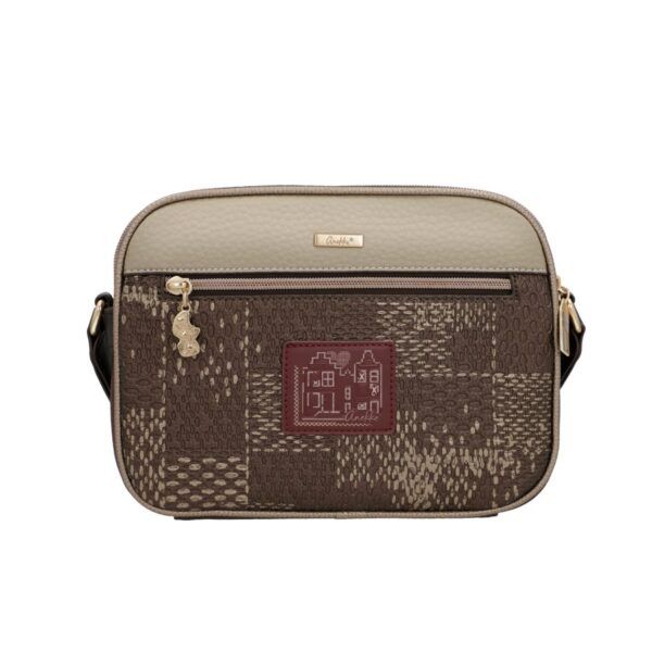 Bolso ANEKKE · Bandolera mediana · Doble compartimento · Bolsillo Frontal · Coleccion Blossom