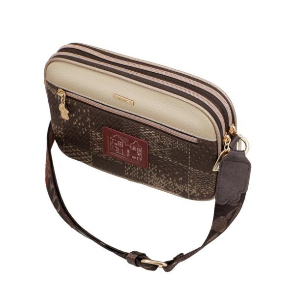 Bolso ANEKKE · Bandolera mediana · Doble compartimento · Bolsillo Frontal · Coleccion Blossom
