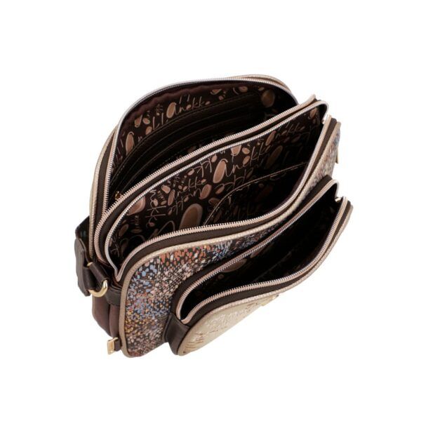 Bolso ANEKKE · Bandolera mediana · Doble compartimento · Bolsillo Frontal · Coleccion Blossom