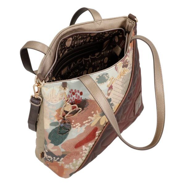 Bolso de hombro ANEKKE · Bolso tipo Tote cuadrado · Coleccion Blossom