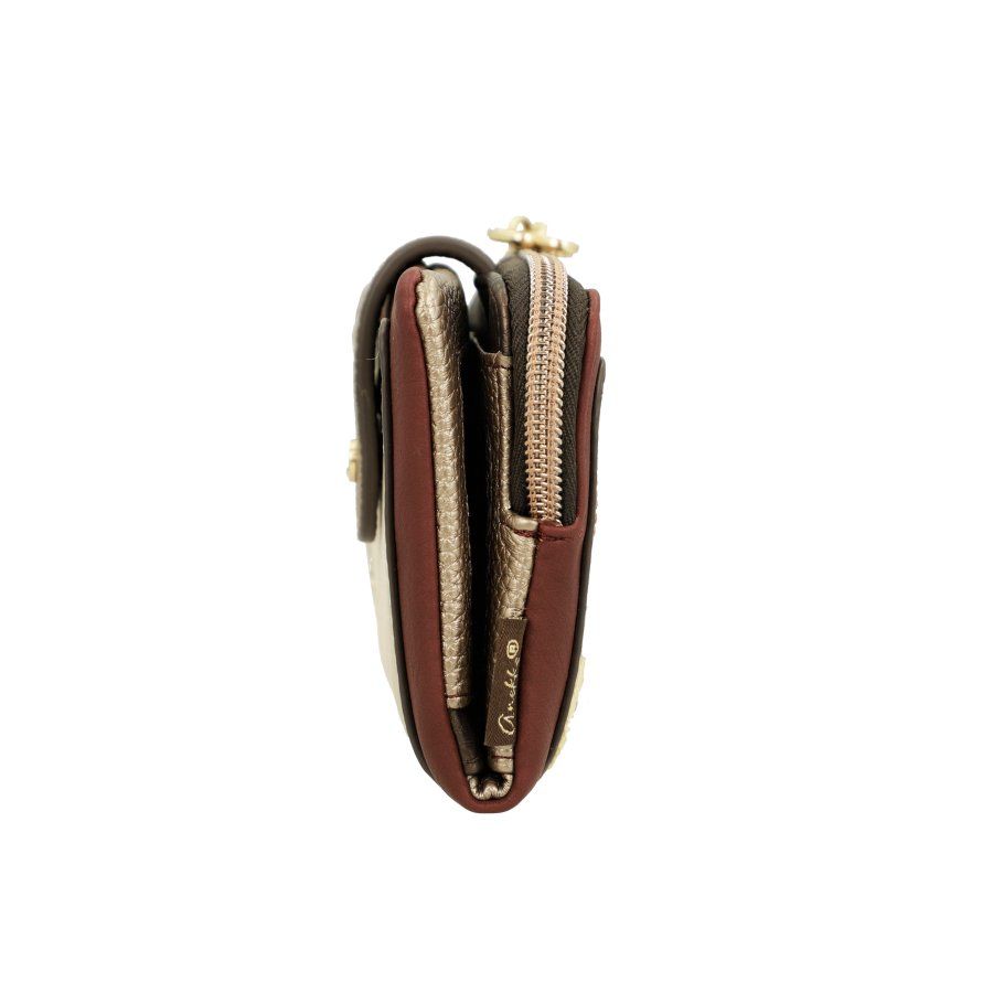Monedero billetero flexible mediano ANEKKE · RFID · Coleccion Blossom