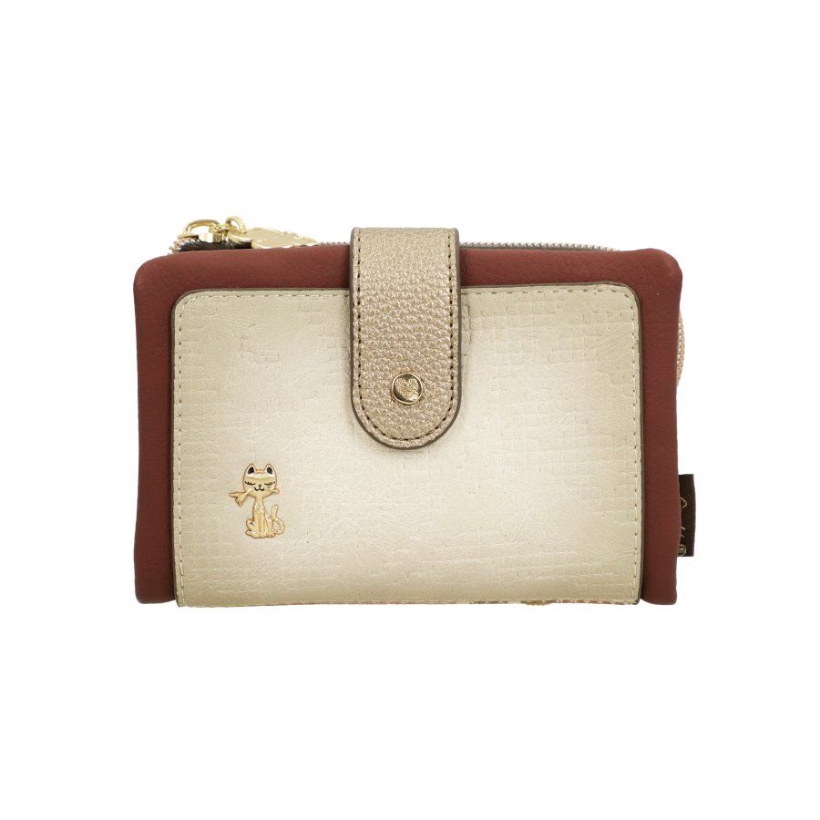 Monedero billetero flexible mediano ANEKKE · RFID · Coleccion Blossom
