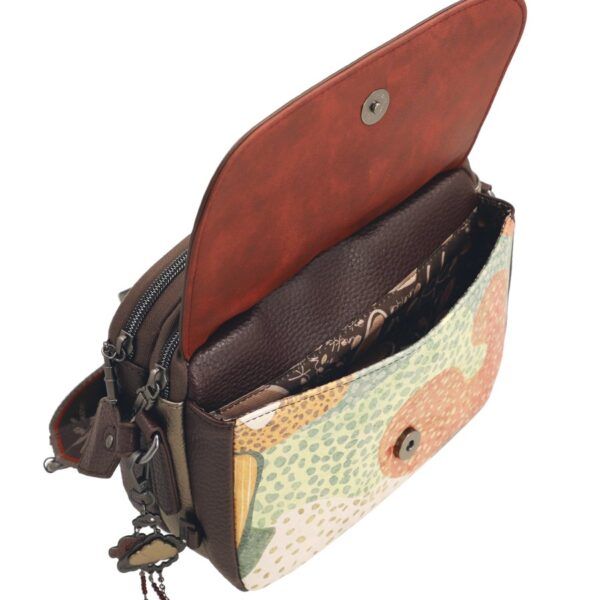 Bandolera mediana con solapa ANEKKE · Coleccion Odyssey