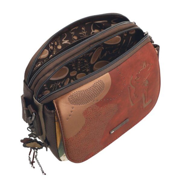 Bandolera mediana con solapa ANEKKE · Coleccion Odyssey